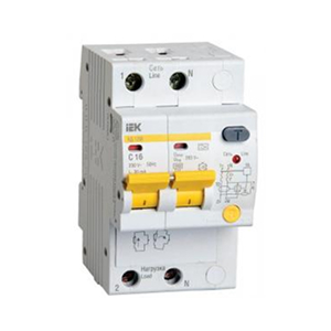 Диф.автомат АД12М 2Р С16 30мА ИЭК MAD12-2-016-C-030