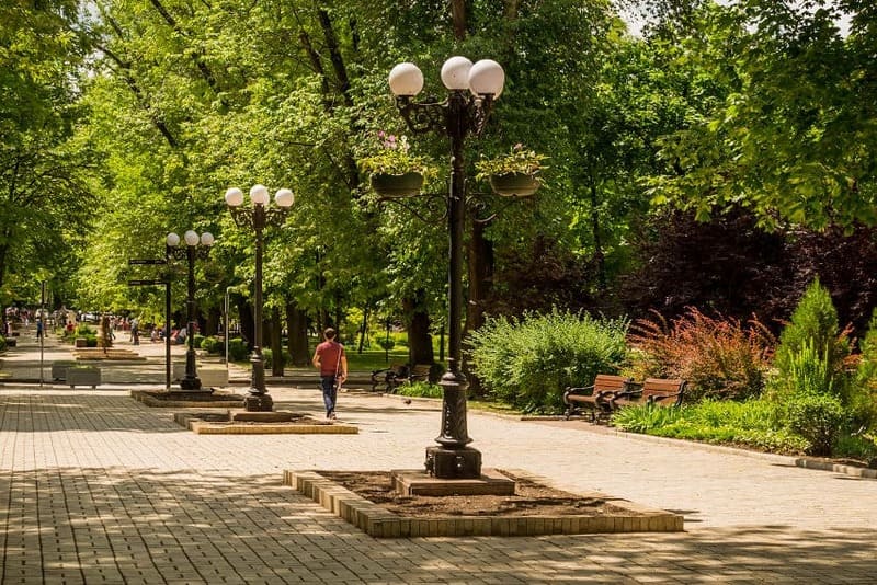 Освещение в парке