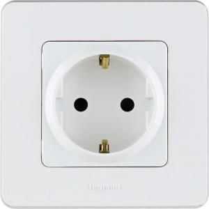 Розетка Legrand 2К+З со шторками