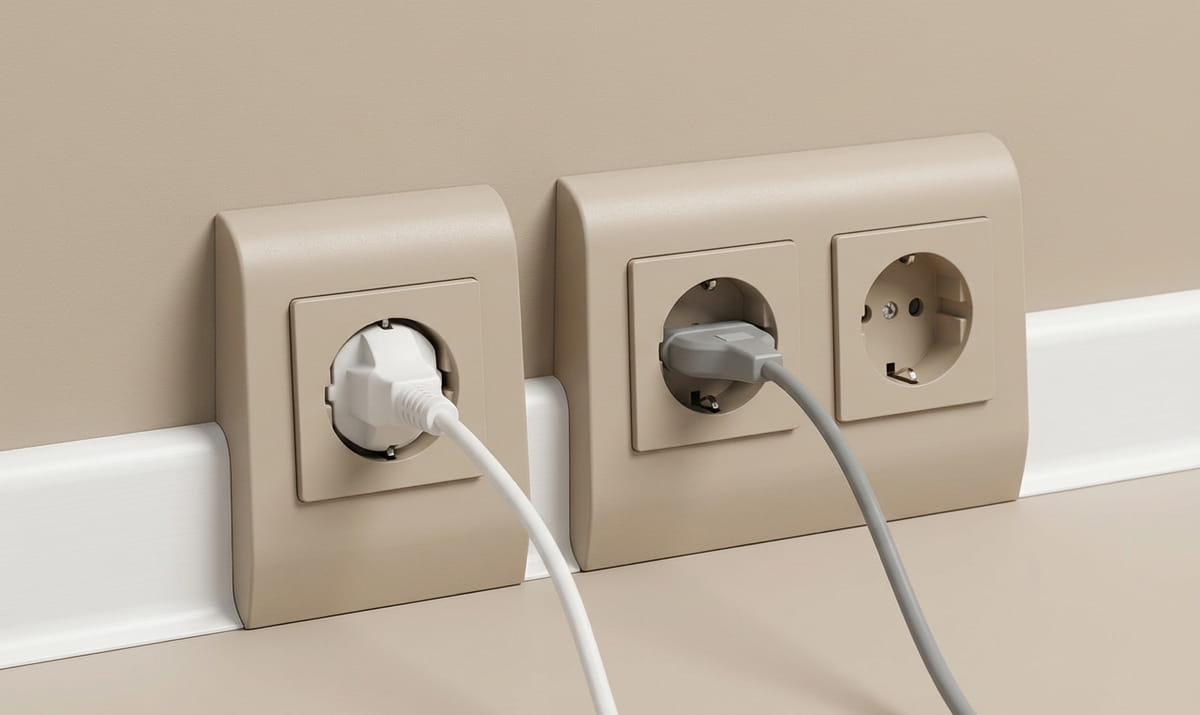 Розетки в плинтус