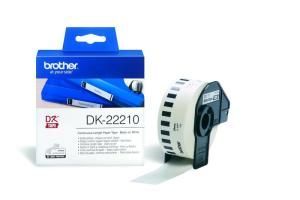 Наклейка непрерывная бумаж. 29мм BROTHER DK22210 Наклейка непрерывная бумаж. 29мм BROTHER DK22210