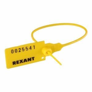 Пломба пластиковая номерная 220мм желт. REXANT 07-6112 Пломба пластиковая номерная 220мм желт. REXANT 07-6112