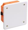 Коробка КМ41022 распаячная 92х92x45мм для полых стен (с саморезами, пластиковые лапки, с крышкой ) UKG11-092-092-045-P