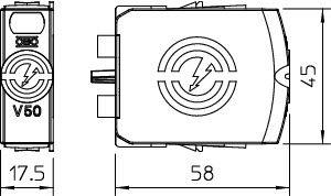 Вставка 320В CombiController V50-0- 320 OBO 5093509 Вставка 320В CombiController V50-0- 320 OBO 5093509