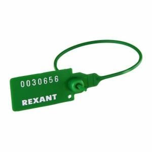 Пломба пластиковая номерная 220мм зел. Rexant 07-6113 Пломба пластиковая номерная 220мм зел. Rexant 07-6113