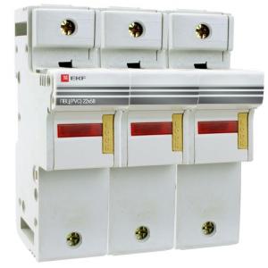Предохранитель-разъединитель для ПВЦ 22x58 3P (с индикацией) EKF pr-22-58-3 Предохранитель-разъединитель для ПВЦ 22x58 3P (с индикацией) EKF pr-22-58-3