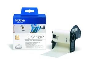 Наклейка для cd/dvd диаметр 58мм BROTHER DK11207 Наклейка для cd/dvd диаметр 58мм BROTHER DK11207
