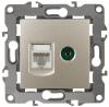 Розетка информационная RJ45+TV 12-3110-04 шампань ЭРА Б0027444