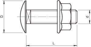 Болт с плоской головкой M6х12 FRSB VA4401 OBO 6406142 Болт с плоской головкой M6х12 FRSB VA4401 OBO 6406142